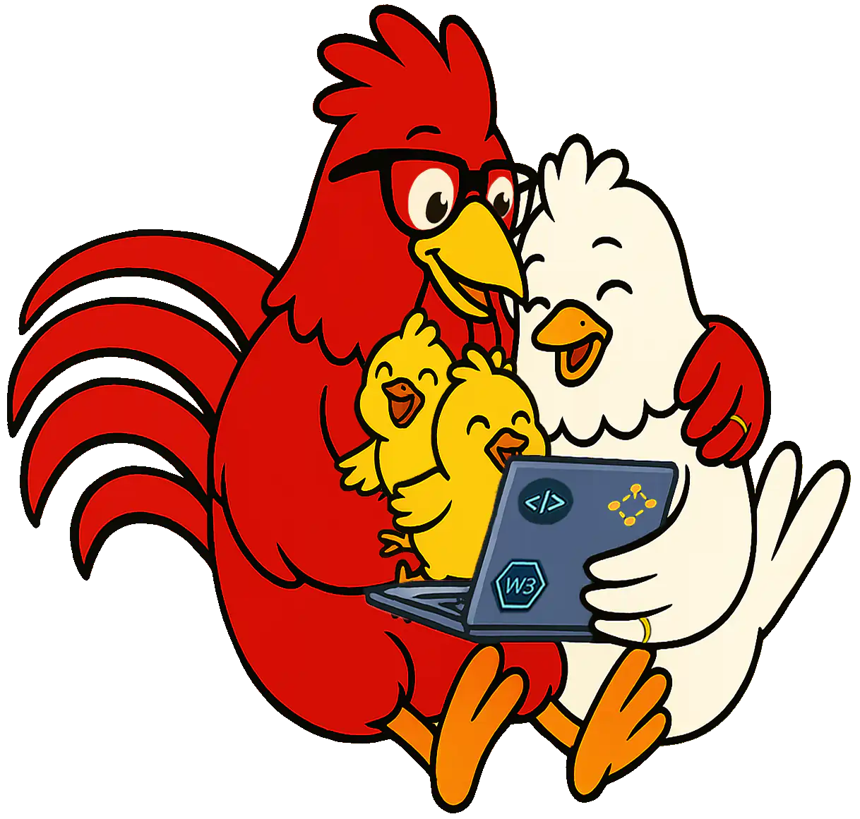 Family-smiling- 🧠 W3Rooster is a Builder of Transparent, Decentralized Crypto Tokens, crafting legacy tokens with precision and integrity — no venture capital, no shortcuts.