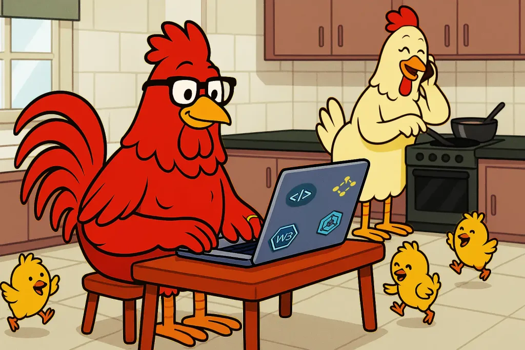 W3Rooster in the kitchen -The Voice of W3 Innovations Token Architect and builder