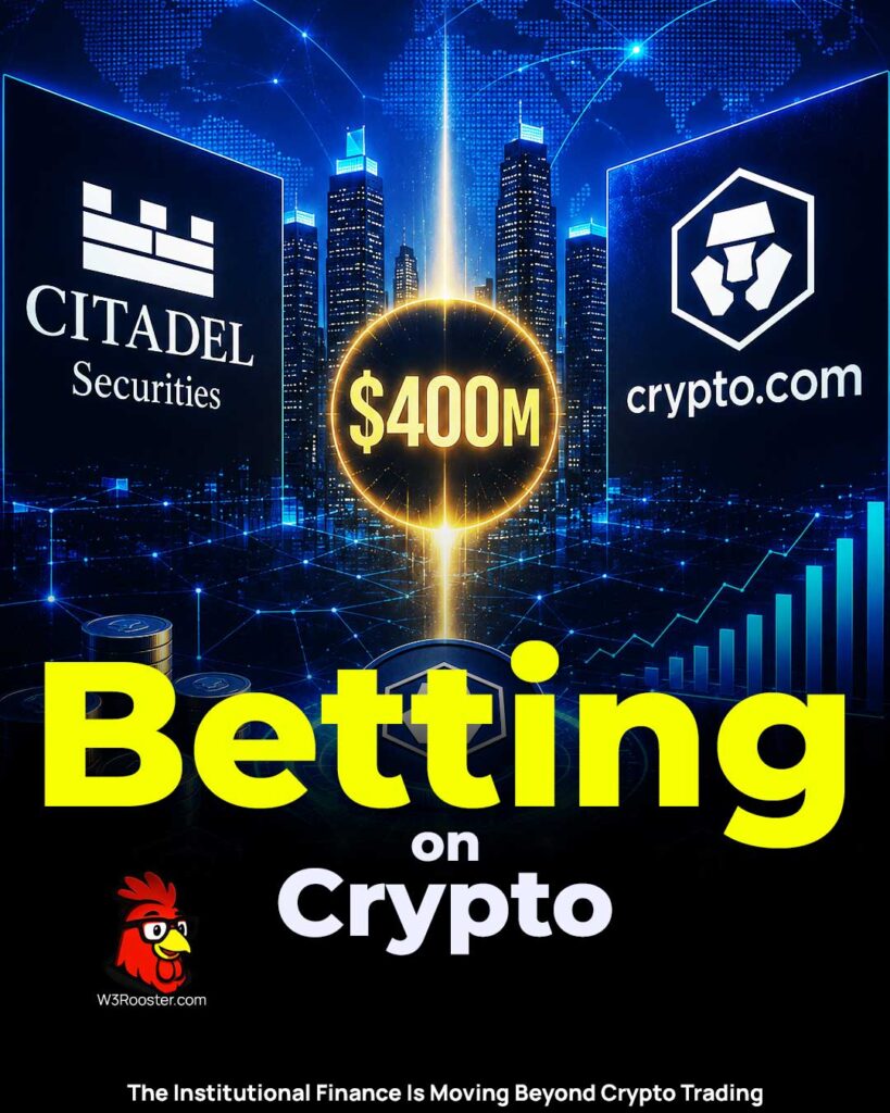 Citadel's $400 Million Bet on Crypto.com Signals That Institutional Finance Is Moving Beyond Crypto Trading