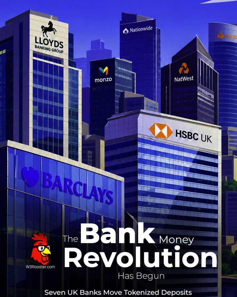 The Bank Money Revolution Has Begun: Seven UK Banks Just Put Tokenized Deposits Into Motion