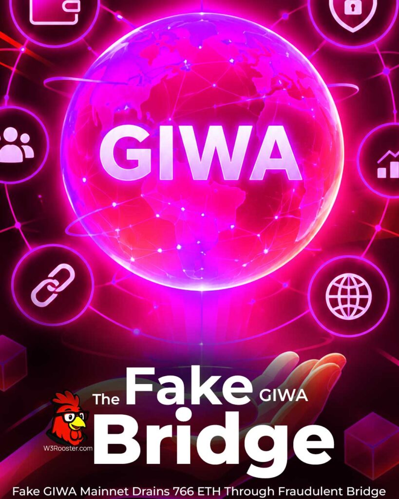 Fake GIWA Mainnet Drains 766 ETH Through Fraudulent Bridge 1 Fake GIWA Mainnet Drains 766 ETH Through Fraudulent Bridge